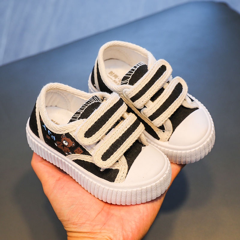 Giày Canvas Quai Dán Thiết Kế Mới Thời Trang 2022 Dành Cho Bé Gái