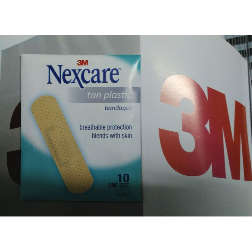 Băng keo cá nhân Tan 3M Nexcare 19x72mm (10 miếng 1 gói)