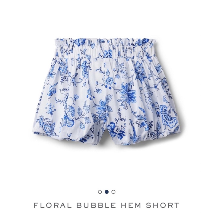 Quần đùi hoa bé gái - Floral bubble hem short - JJ