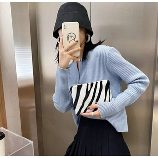 Ví lông bò sữa cầm tay