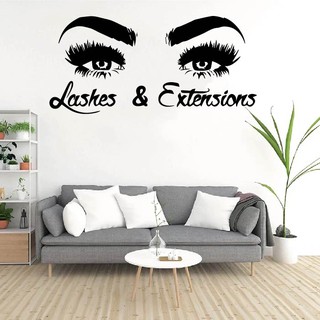 Decal Trang Trí Cửa Tiệm Nail - Spa - HairSalon - Nối Mi,  thu hút khách hàng, tăng tính thẩm mỹ cho tiệm P3