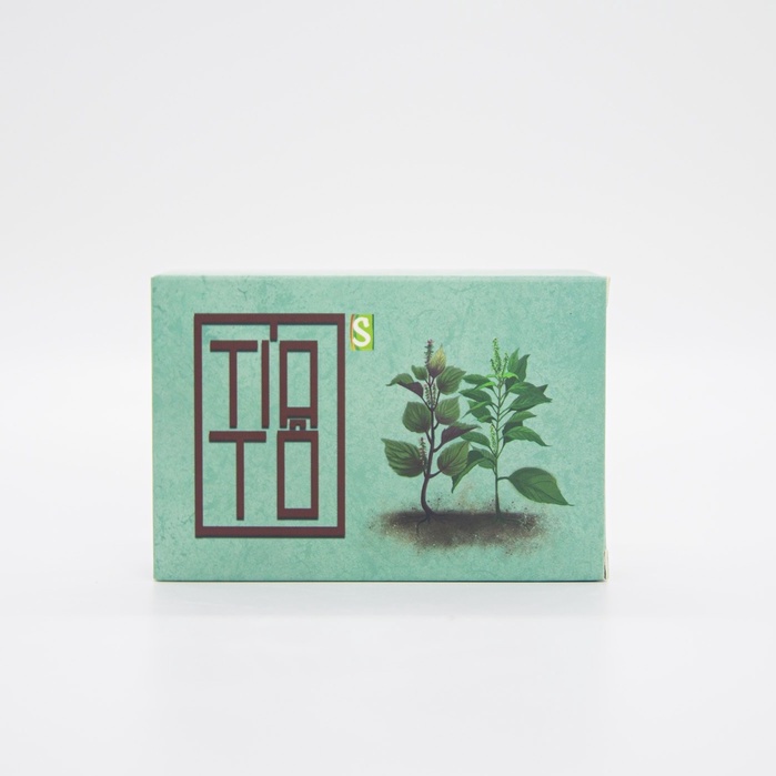 Xà bông sinh dược tía tô giúp làm mát da, trắng sáng. Xà phòng tắm, rửa tay chiết xuất thiên nhiên