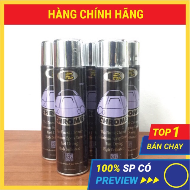 Sơn phun màu inox Bosny Chrome B103