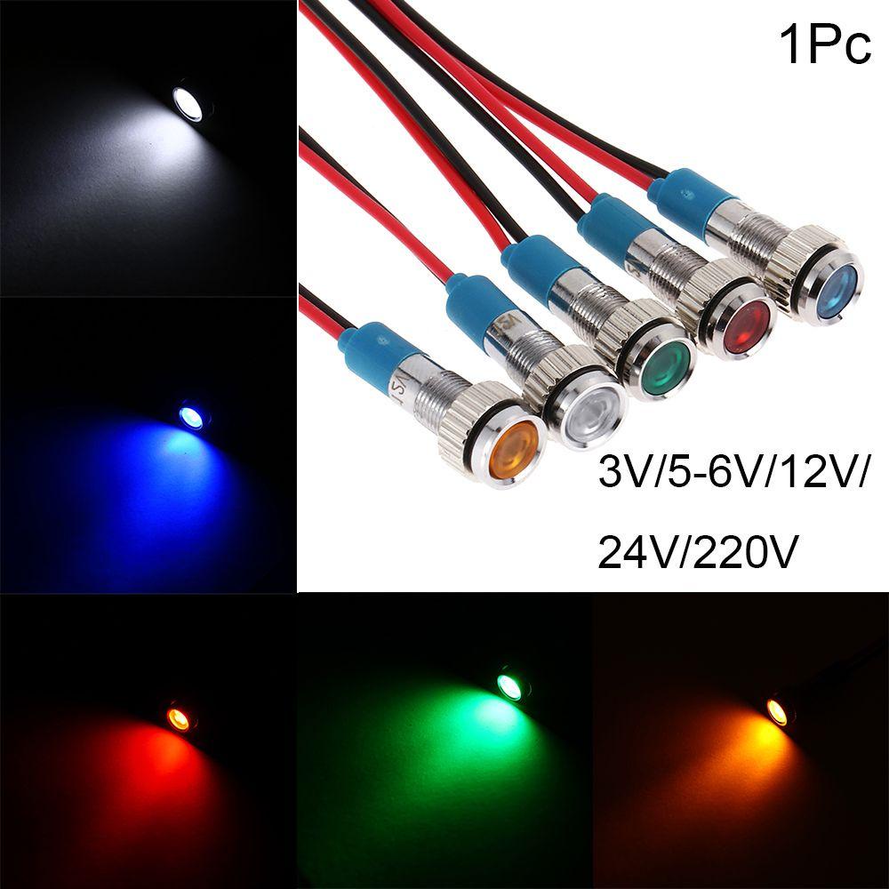 1 Đèn LED Báo Hiệu Chống Thấm Nước Cho Xe Hơi, Tàu Thuyền 3V 5V 6V 9V 12V 24V 220V