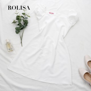 Đầm chữ A dự tiệc, trễ vai, tay bồng dễ thương ROLISA RD062
