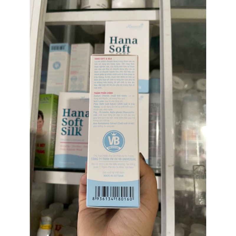 (Hàng chính hảng) Dung dịch vệ sinh phụ nữ Hana soft silk (Hanazuky) Hàng mới về