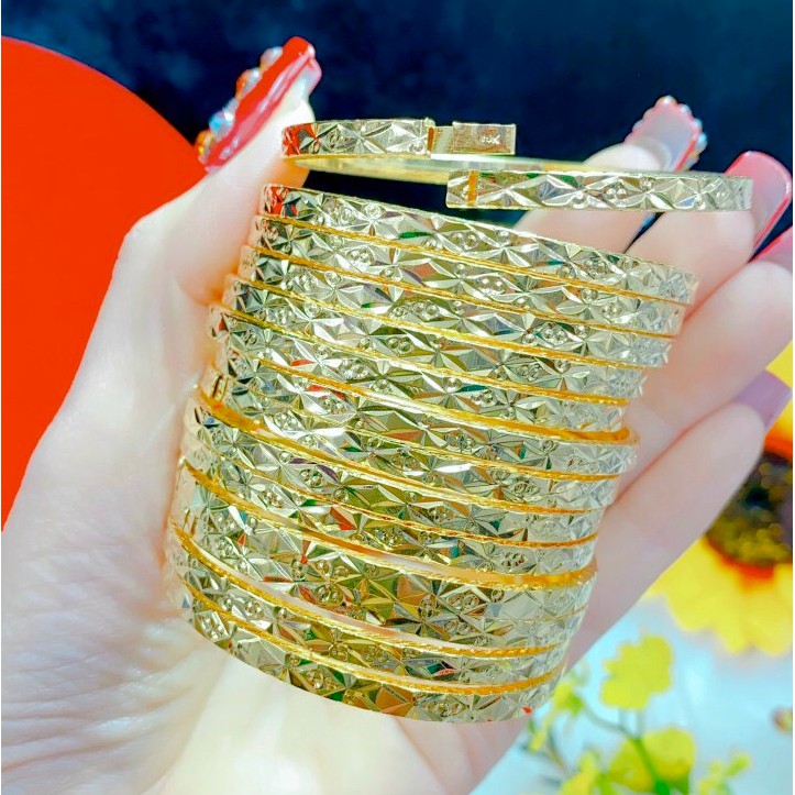 Ximen Chạm Thoi Bi 2 Đầu Đẹp Khóa Vàng - Trang Sức Nữ Đẹp - Cam Kết Không Đen, Không Ngứa, Chất Liệu Bạc Pha Hợp Kim Cao