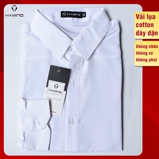 Combo 2 áo sơ mi nam (trắng + xanh dương) lịch lãm