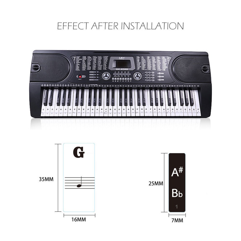 Miếng dán bàn phím đàn piano 54 88 phím