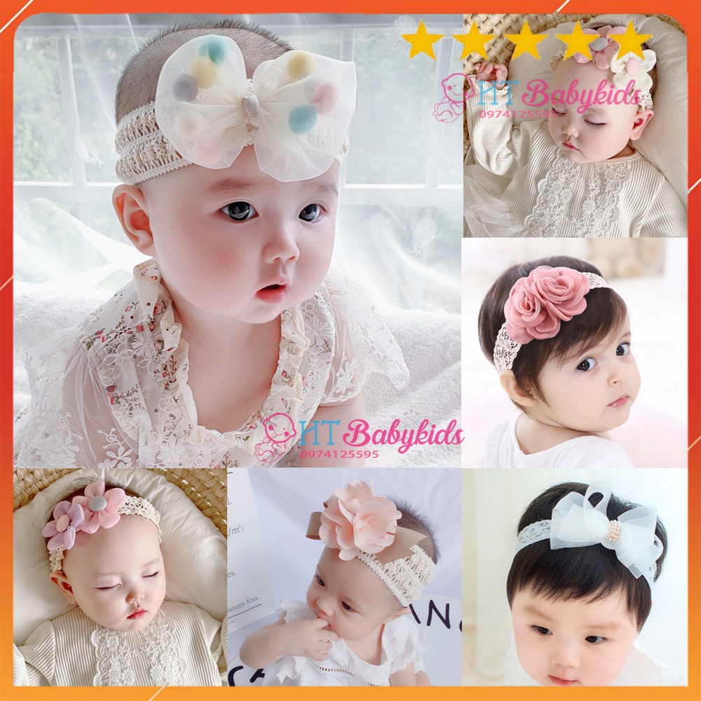 Băng Đô Cho Bé - Turban Xinh Các Loại Dành Cho Bé Gái Sơ Sinh Đầy Tháng Thôi Nôi