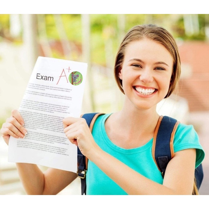 Cuộn 500 tem nhãn dán sticker khích lệ khen thưởng học tập cho bé yêu với nhiều họa tiết kèm slogan, Sticker Thank you