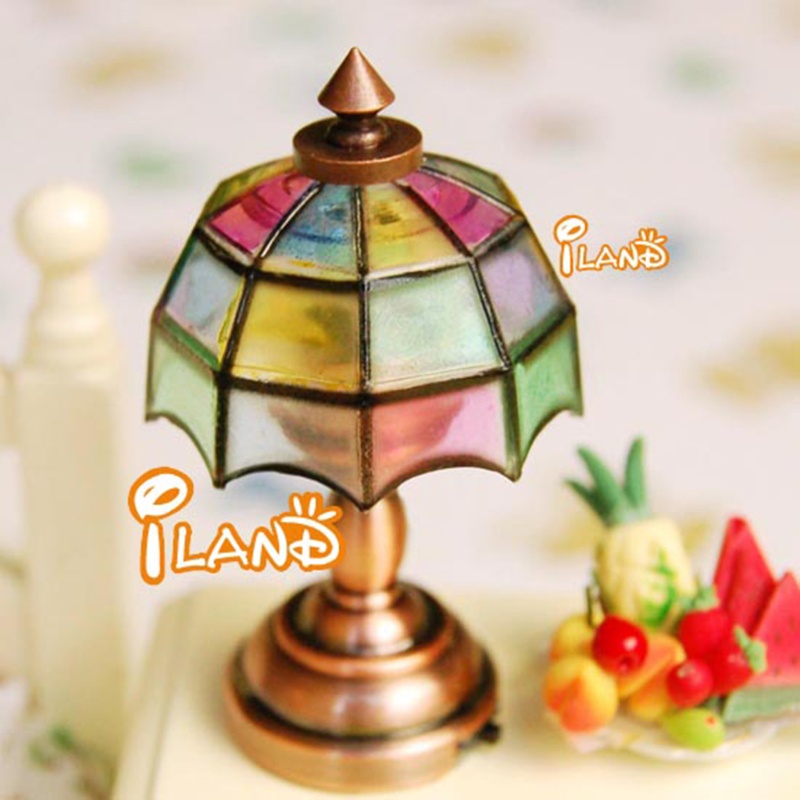 Mô Hình Đèn Trang Trí Mini Cho Nhà Búp Bê 6-8 Tuổi