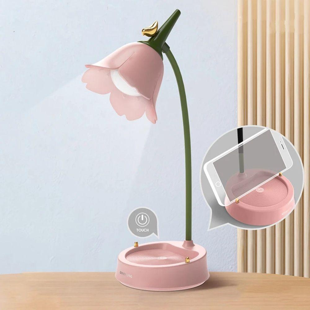 YIYU Đèn LED Để Bàn Ba Màu Thông Minh Đa Chức Năng Có Thể Sạc Lại Bằng Cổng USB