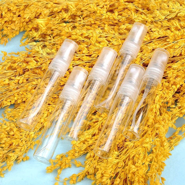 Set 5 chai thủy tinh rỗng dùng chiết mỹ phẩm thuận tiện khi đi du lịch dung tích 2/3/5/10ml tùy chọn