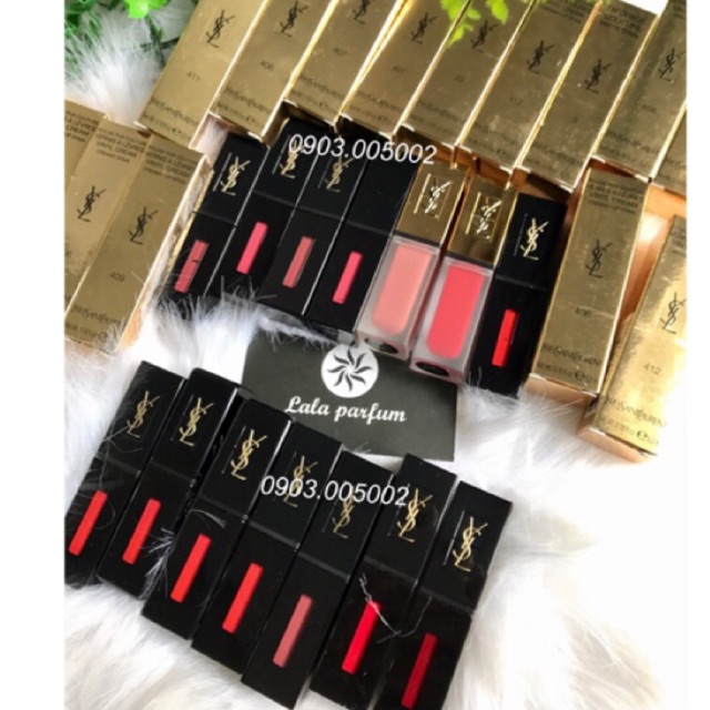 Son YSL Tatouage + Vinyl Cream -Fullbox đủ số- Made in France. Thanh lý son Tatouage 550k / cây