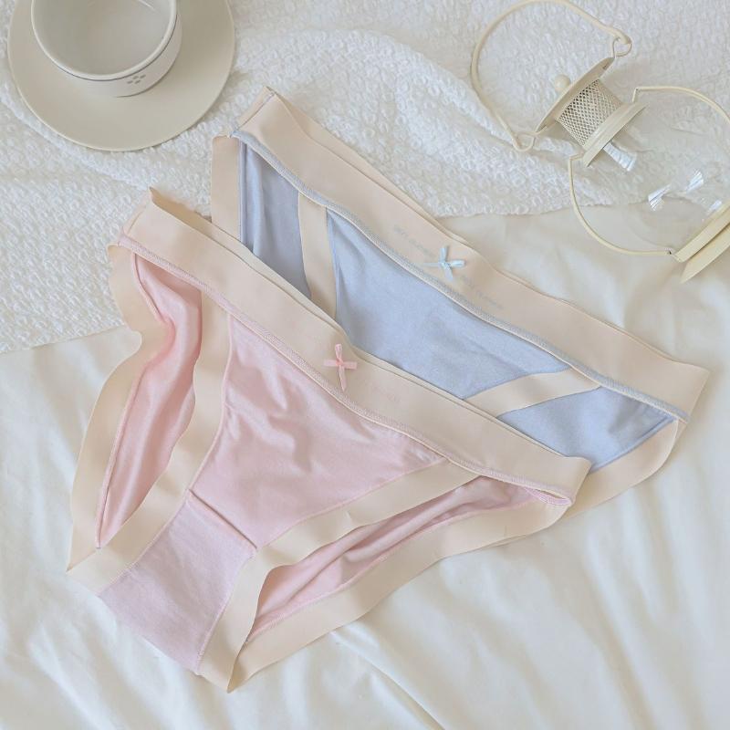 Quần Lót Nữ Cotton Thắc Nơ SU Official, Quần Chip Viền Su Mền Mịn Nâng Mông 310