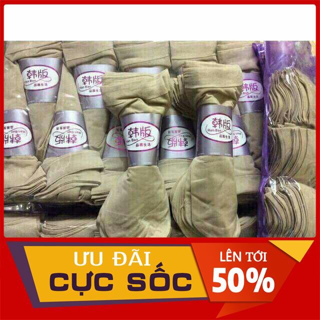 [ Sale 50% ] Lố 10 đôi tất da chân Hàn Quốc siêu dai thời trang lamer