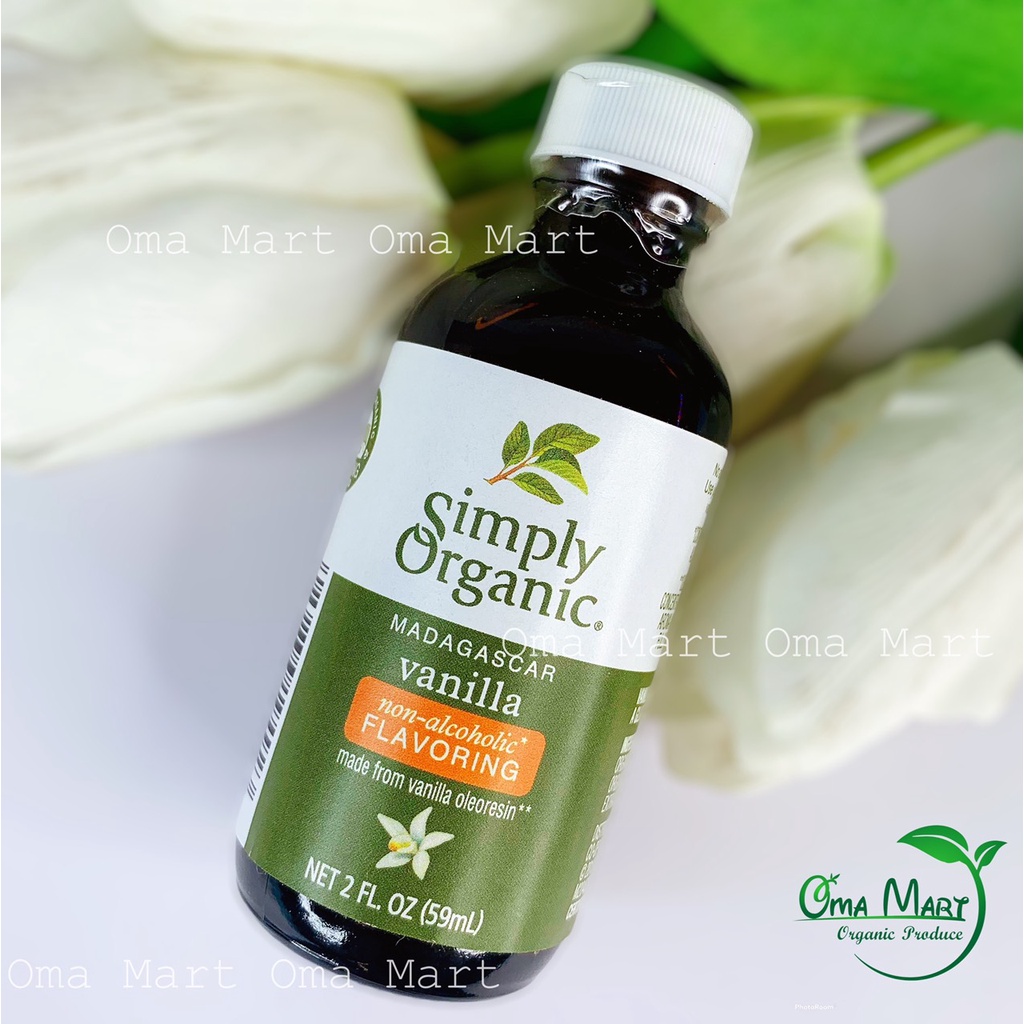 [Mã GROSALE2703 giảm 8% đơn 250K] Chiết xuất vani hữu cơ không cồn Simply organic 59ml