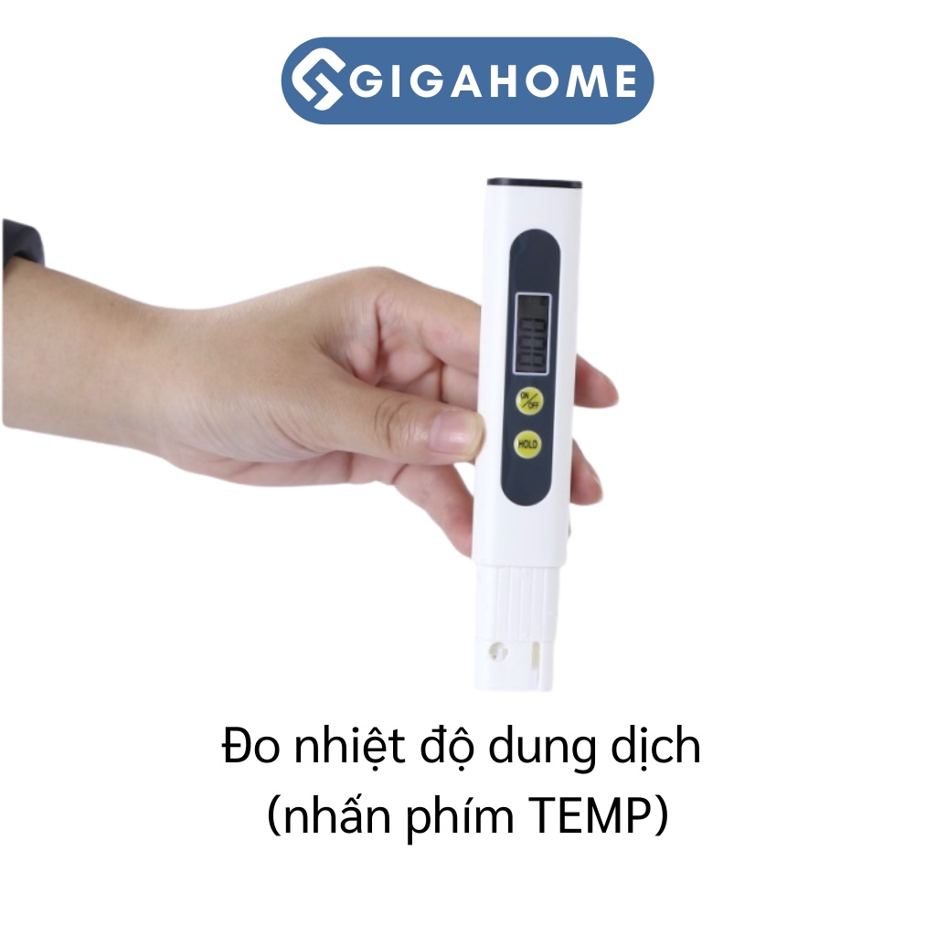 Bút Thử Nước Sạch GIGAHOME Kiểm Tra Chất Lượng Nước, Màn Hình LCD 8192