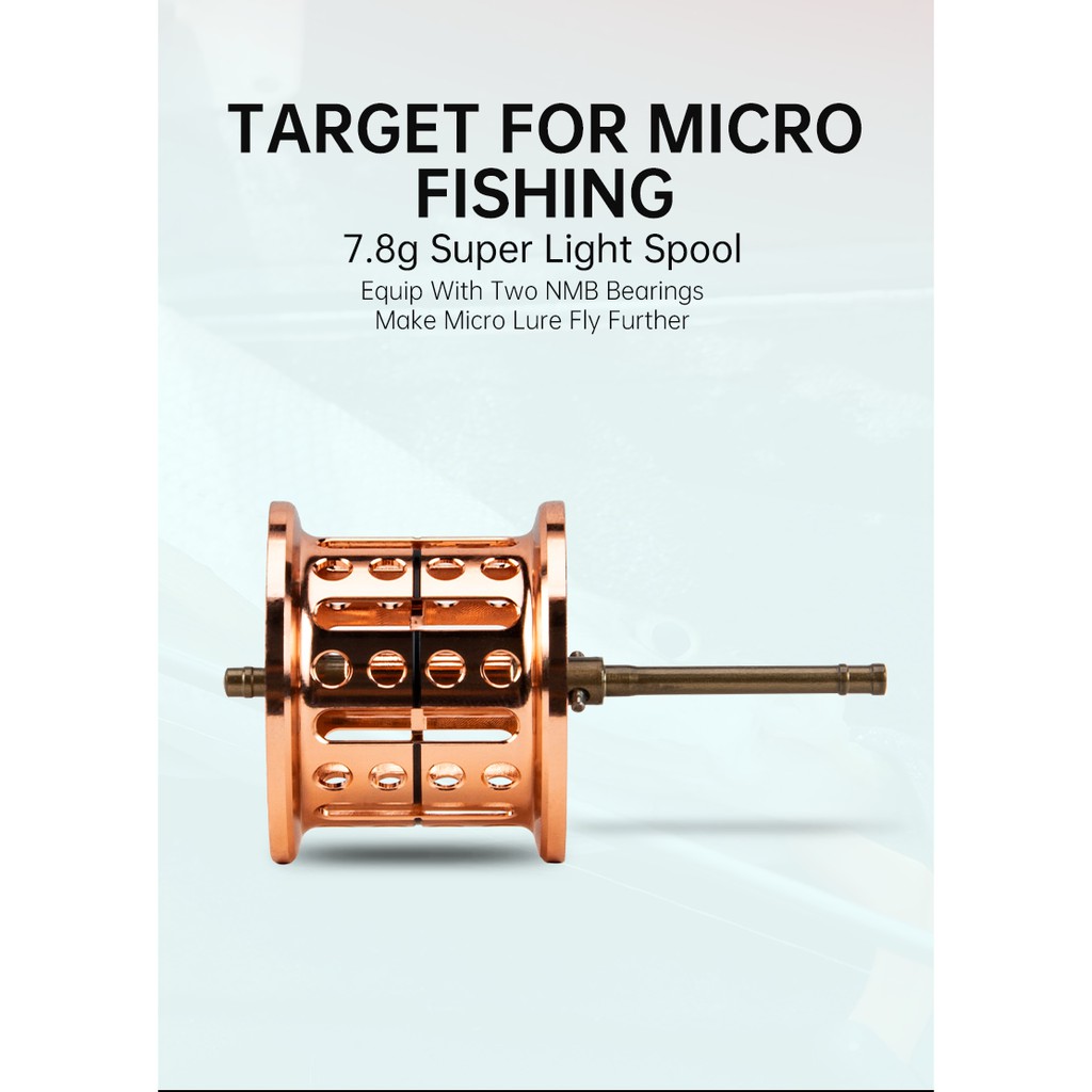 Máy câu ngang Guồng Câu Cá Kingdom MICRO FLY MV6 2021 6.5:1 138g Vòng Bi 6+1 Chất Lượng Cao