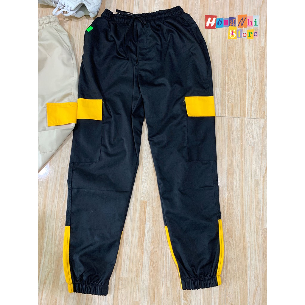 QUẦN JOGGER KAKI 2 TÚI HỘP PHỐI MÀU BO LAI CỰC CHẤT