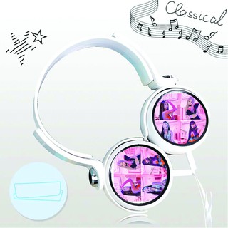 Tai nghe Black Pink game dạng chụp cắm dây có mic tặng ảnh nhỏ gọn tiện lợi thời trang