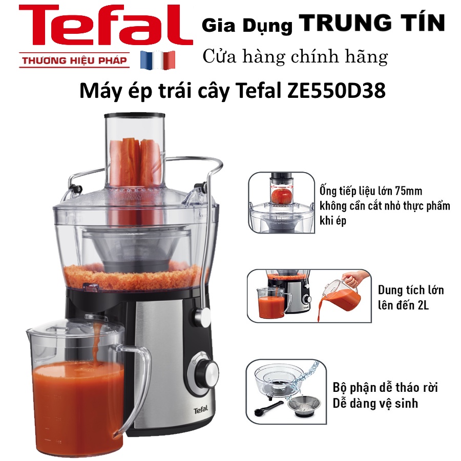 Máy ép trái cây Tefal ZE550D38 - Chính hãng TEFAL