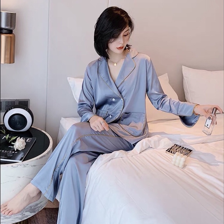Đồ ngủ lụa cao cấp SOMNIA,đồ bộ mặc nhà có bigsize, pijama basic hàn quốc kiểu đơn giản nhiều màu