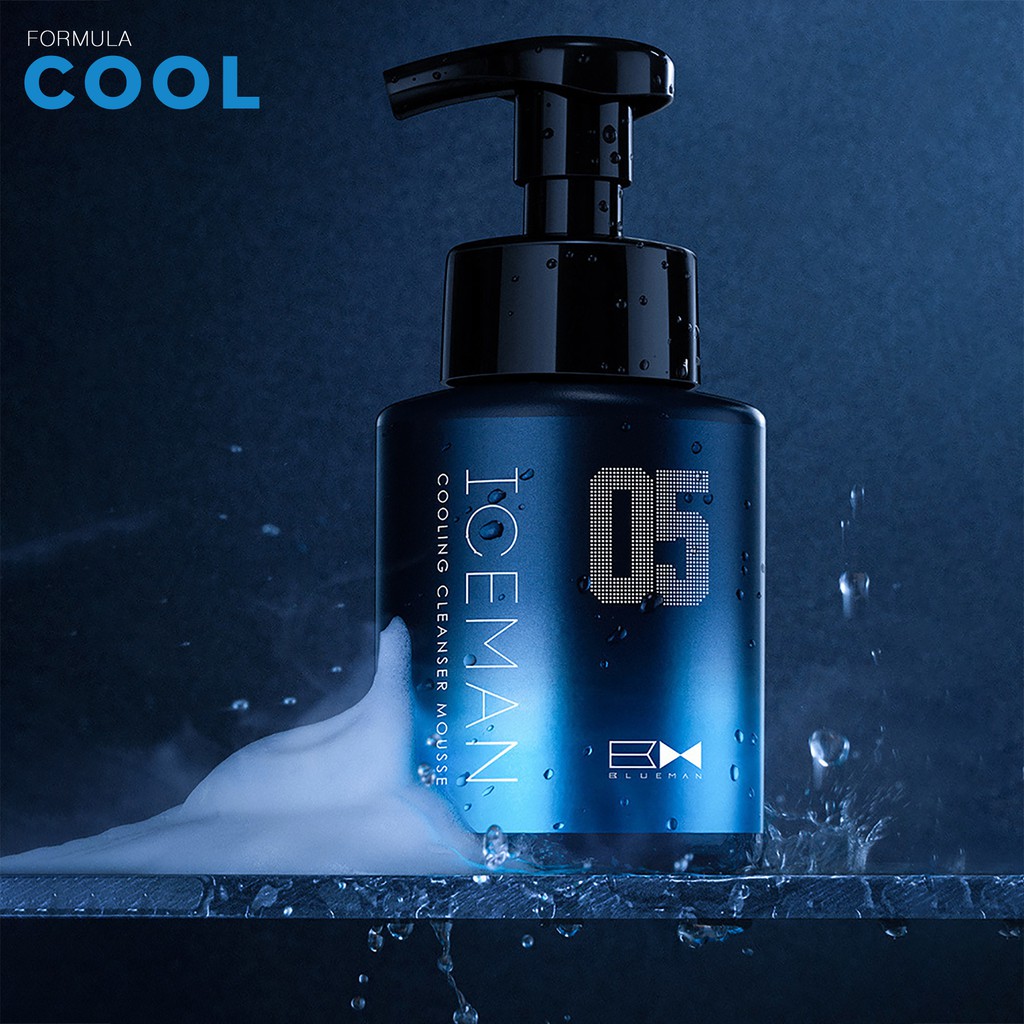Sữa Rửa Mặt Tạo Bọt Cho Nam Iceman BLUEMAN, Ngừa Mụn & Làm Sáng Da ZL56 | BigBuy360 - bigbuy360.vn