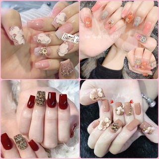 Bộ móng tay giả hàng đặt thiết kế theo mẫu theo yêu cầu của khách