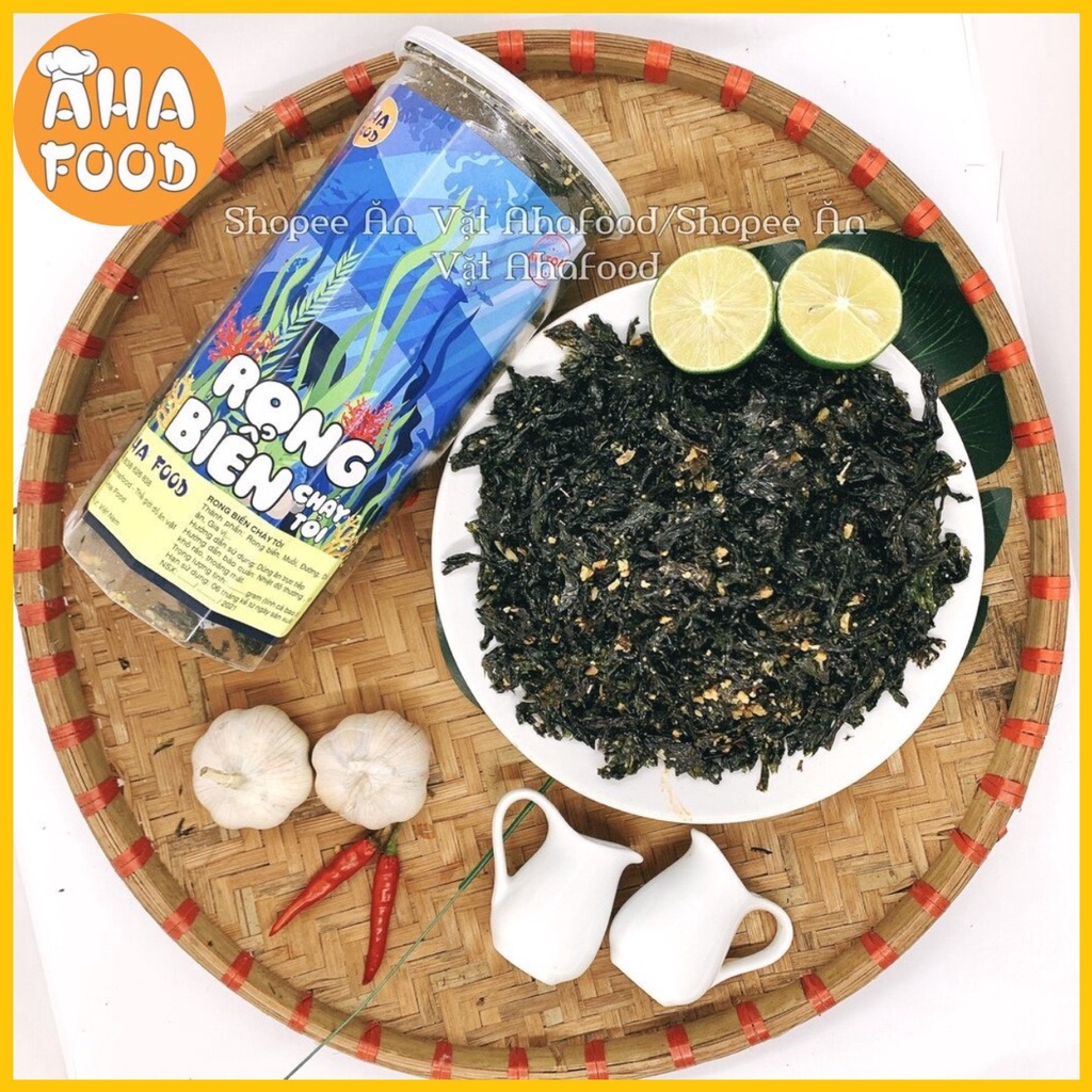 Rong biển cháy tỏi ăn liền 200g - Rong nho biển ngon , Đồ ăn vặt cao cấp đã được kiểm duyệt vệ sinh an toàn thực phẩm