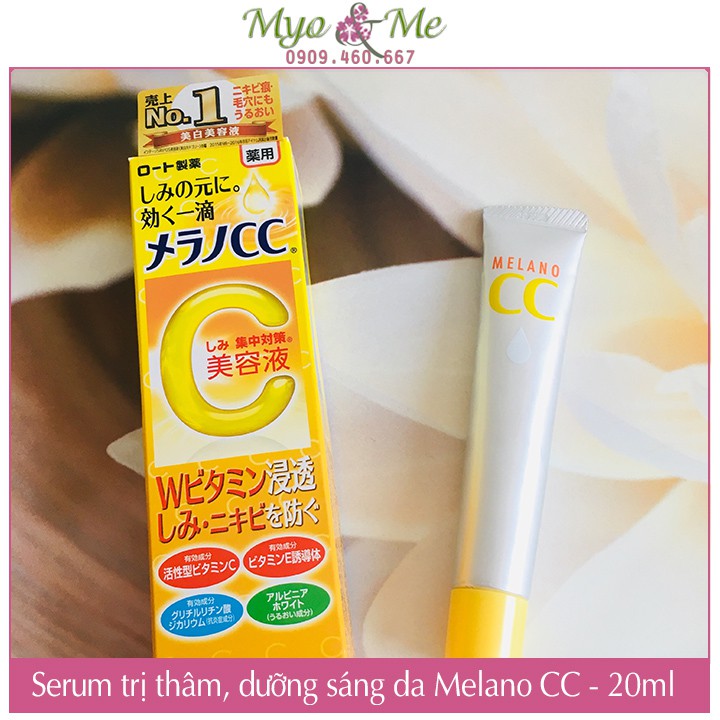 Serum mờ thâm, dưỡng sáng da Melano CC Vitamin C - 20ml