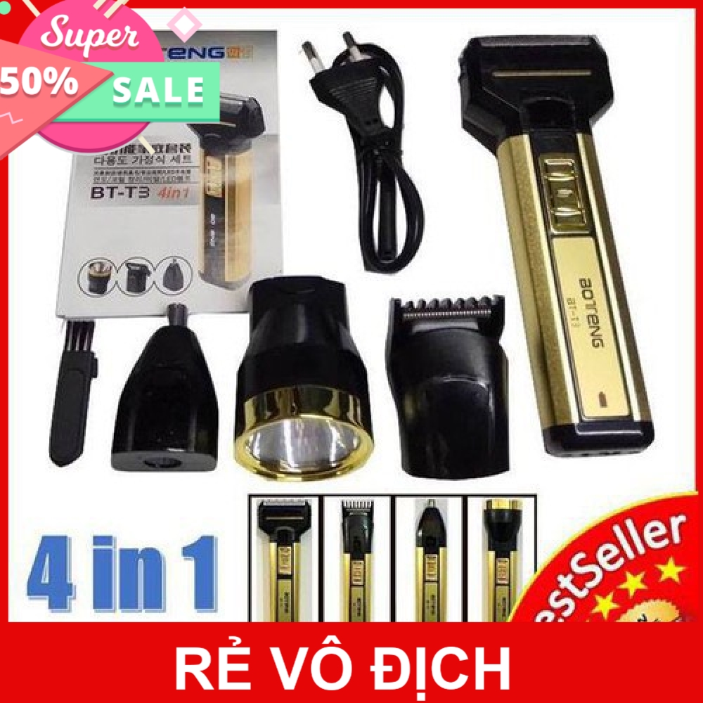 Bộ Tông Đơ Kiêm máy Cạo Râu   4 Trong 1 BOTENG BT -T3 [shopgiadungviet24h]