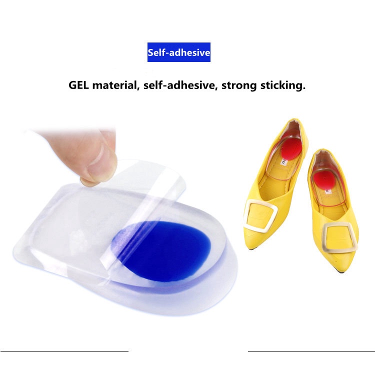 1 Cặp Đệm Silicone Lót Giày Giảm Đau Tăng Chiều Cao
