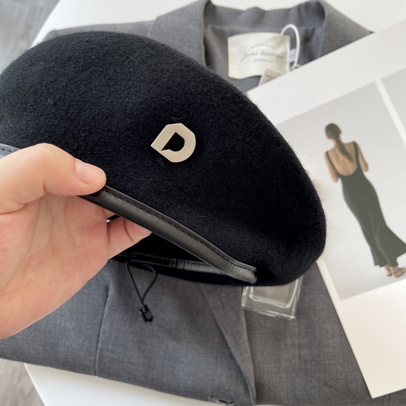 Mũ nồi beret bằng vải len thời trang thu đông dành cho nữ