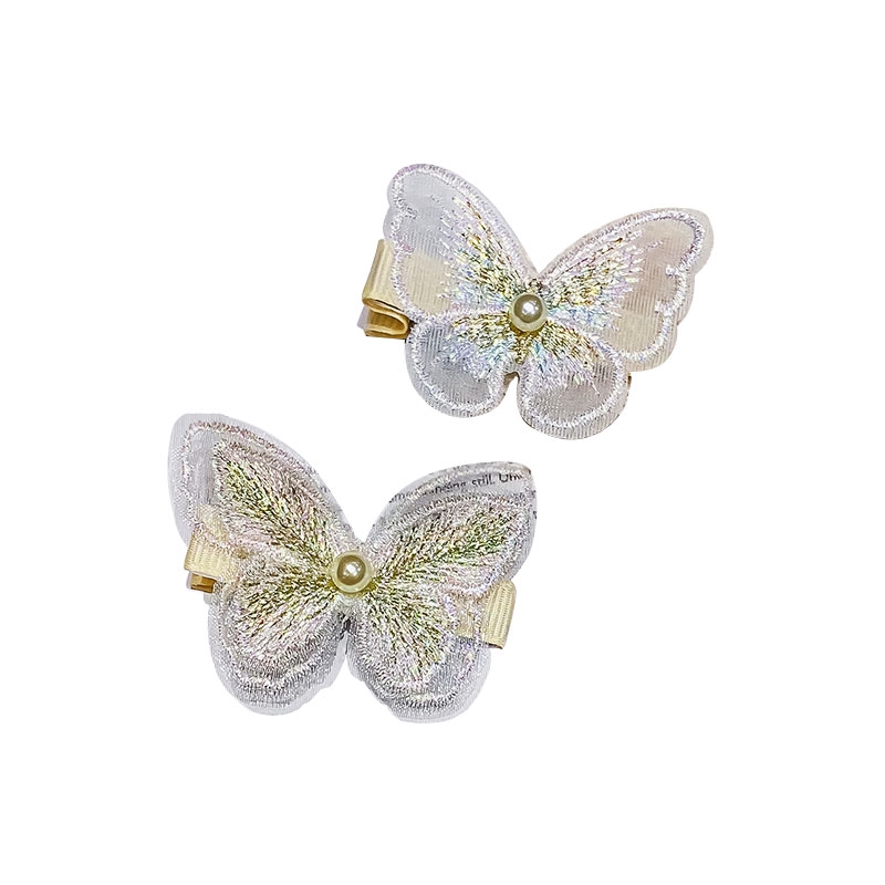 Kẹp Tóc Hình Nơ Đính Ngọc Trai Xinh Xắn Cho Nữ