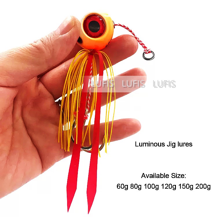 Mồi câu cá giả bằng cao su khối lượng 60g / 80g / 100g / 120g / 150g / 200g