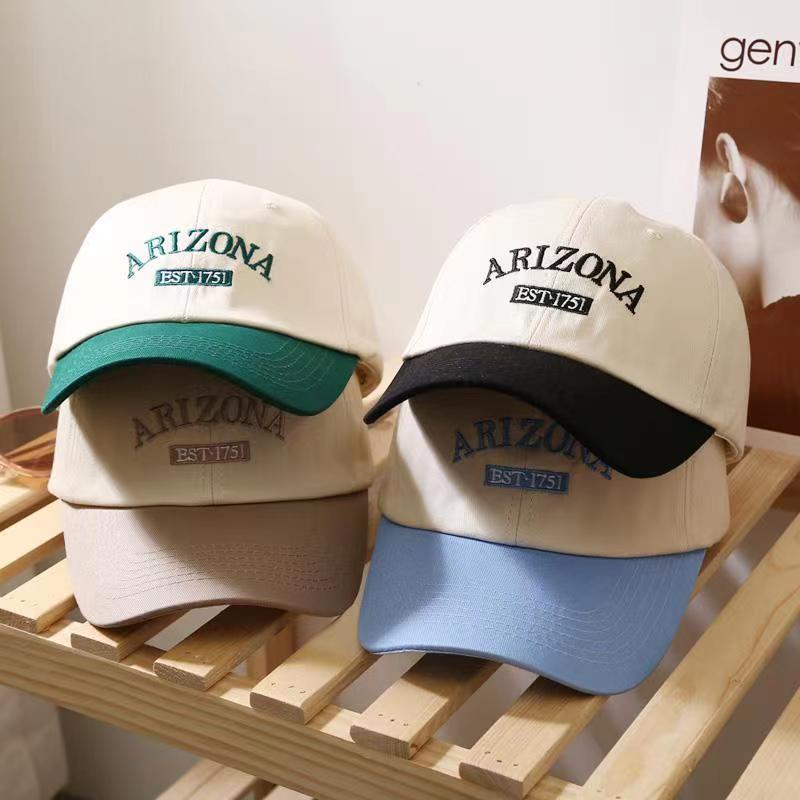 Nón Lưỡi Trai cotton Thêu Họa Tiết Thời Trang Hàn Quốc 5 Màu Tùy Chọn EST.1751