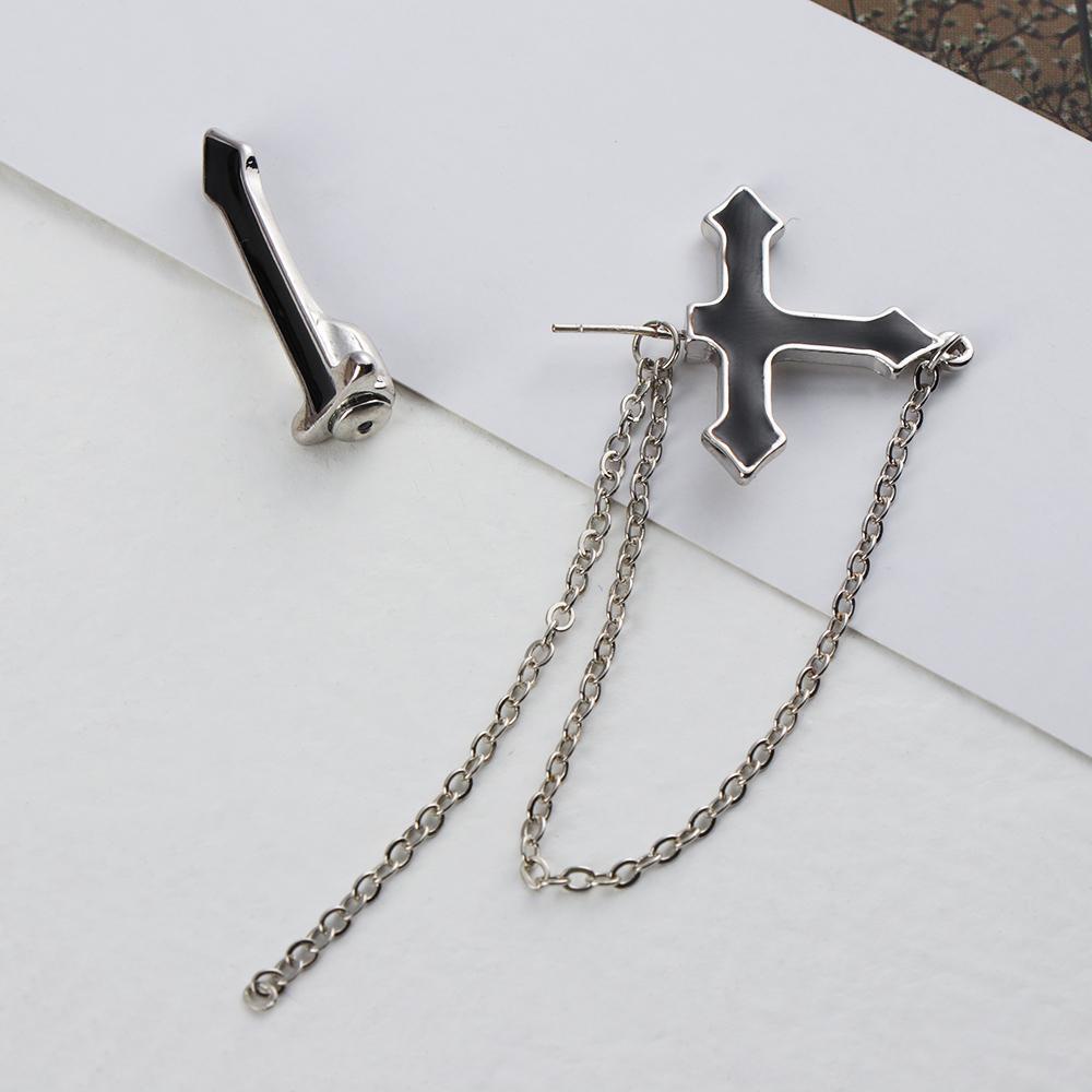 1 Khuyên Tai Chuỗi Hình Thánh Giá Thời Trang