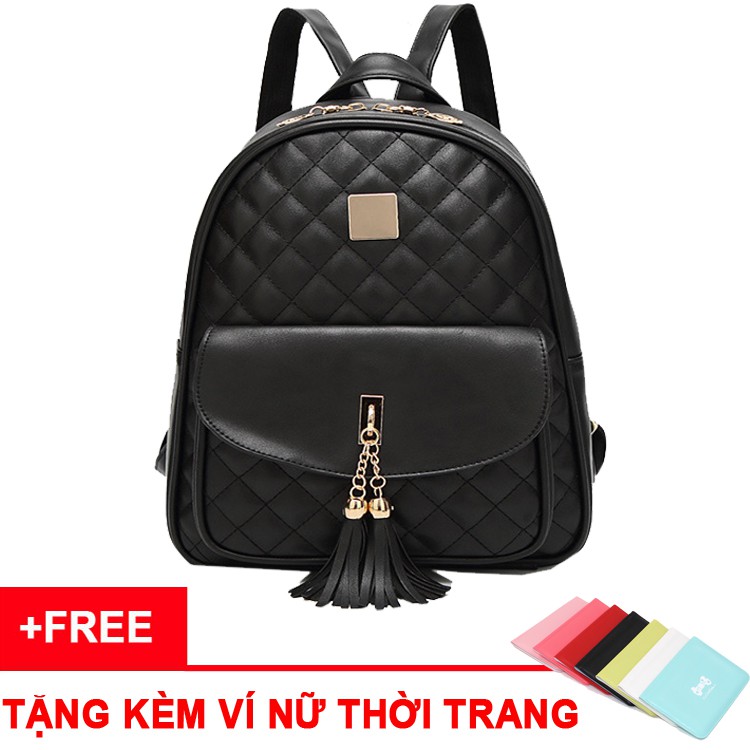 Balo thời trang nữ sành điệu kiểu dáng đẹp chất liệu da mềm dùng đi chơi, đi học, đi du lịch
