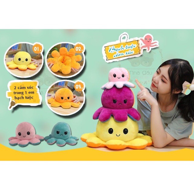 Bạch tuộc cảm xúc 2 mặt sz Mommy