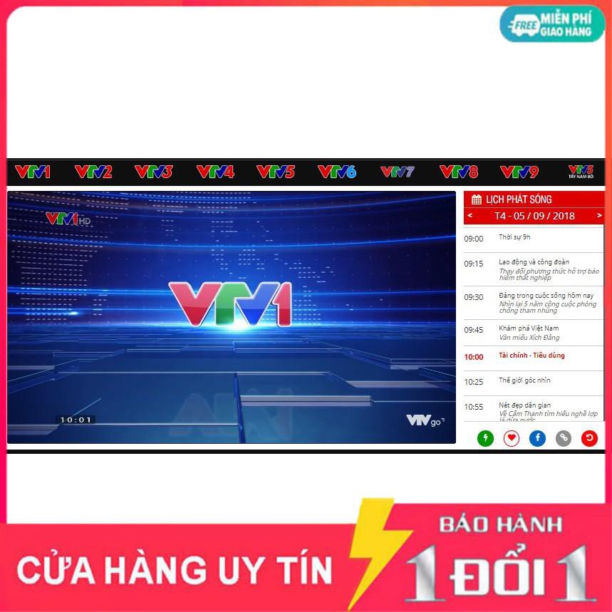 VTV GO tivi box. Tăng kèm chuột không dây quang