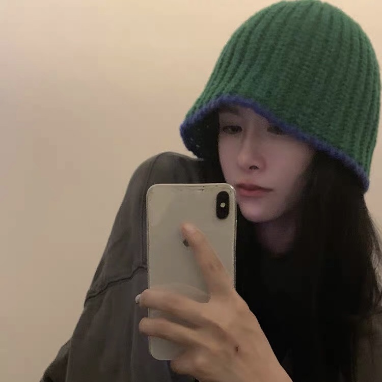 Mũ xô MG STUDIO dệt kim thời trang