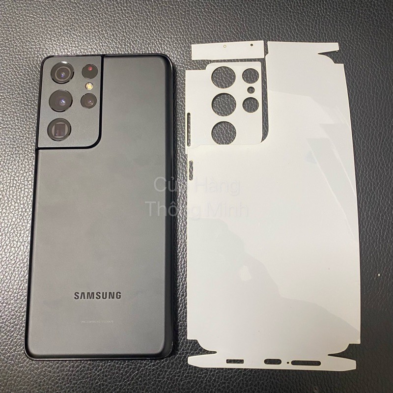 Tấm dán Samsung S21 Ultra dán PPF mặt trước, dán mặt sau, dán màn hình, dán mặt lưng Full viền chuẩn