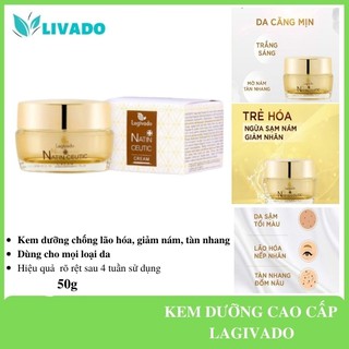 Kem dưỡng da LAGIVADO chống lão hóa, làm sáng da, chống thâm nám Hàn Quốc  NATIN CEUTIC CREAM 50 gram