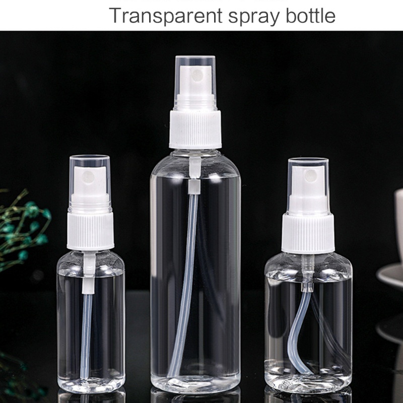 Set 3 chai xịt chiết đựng nước hoa nước rửa trong suốt 30ml/ 50ml/ 100ml nhỏ gọn