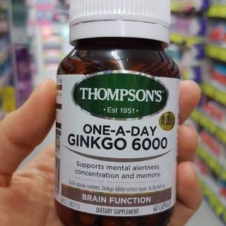Viên uống bổ não Ginkgo 6000mg Thompsons Úc