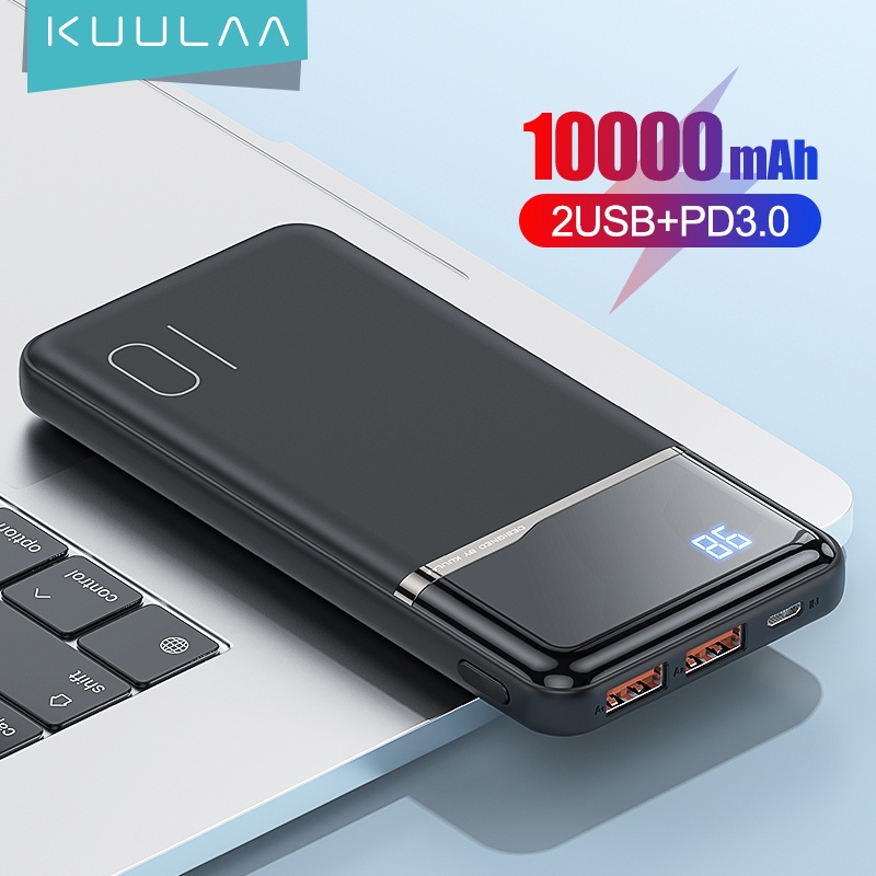 Sạc dự phòng KUULAA Kl-Yd01 10000mah hai cổng dành cho Huawei Samsung Samsung Xiaomi