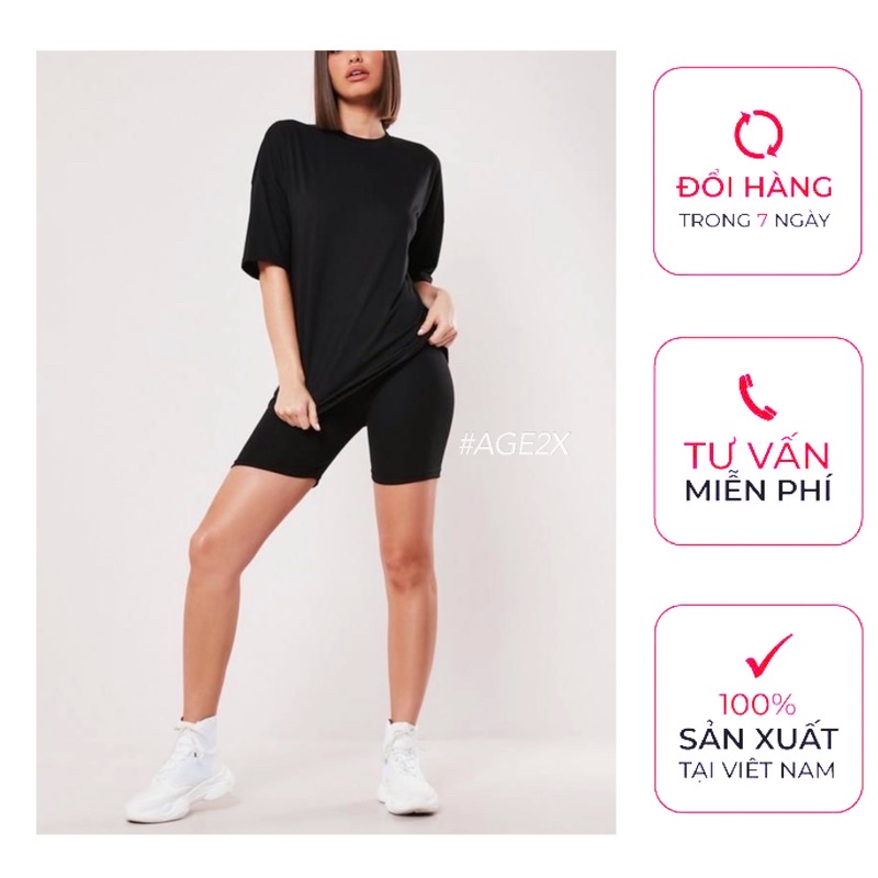 SET ĐEN QUYỀN LỰC ✅ kết hợp quần legging lửng , biker short trendy nhất 2022