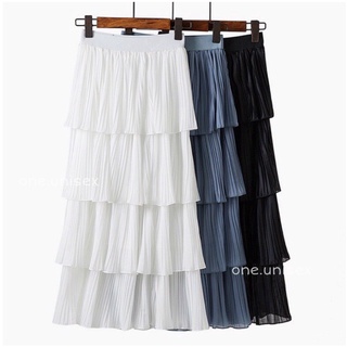 Chân váy bèo 4 tầng dập li